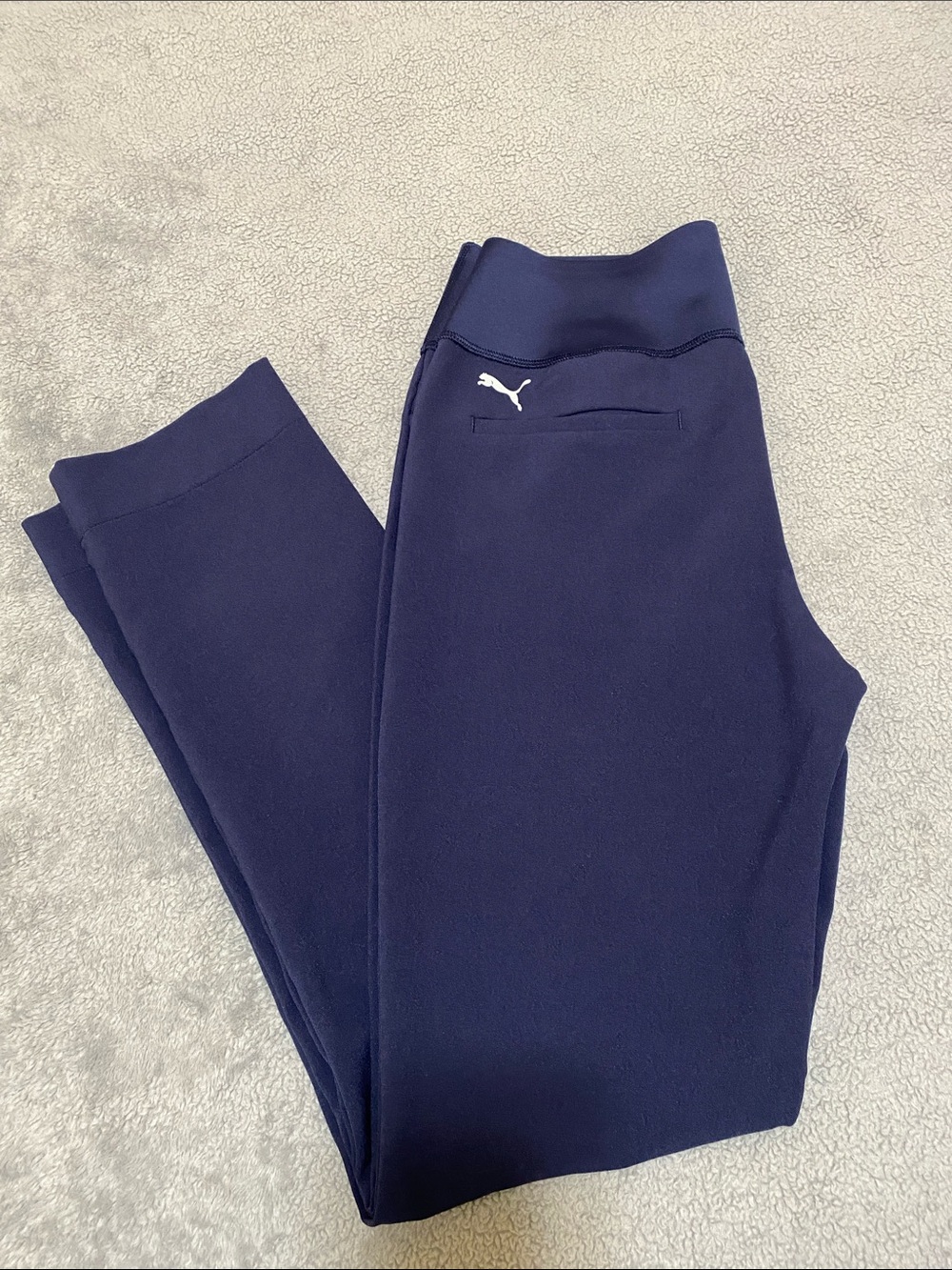 Puma Navy Straight-Leg Ponte Pants